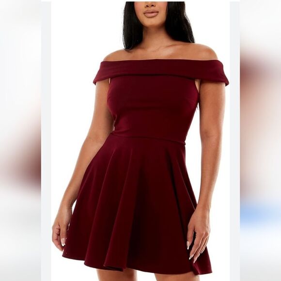 B. Darlin Fit and Flare Dress - Picture 1 of 12